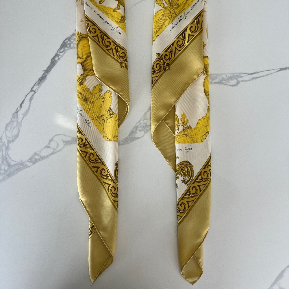 Hermes Vintage 90cm Scarf - Courbettes et Cabrioles - Picture 3 of 10